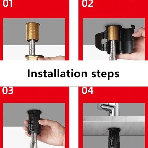 قطعتان من مشبك قفل الصنبور، أداة تثبيت الصنبور المضادة للارتخاء للمطبخ والحمام والمنزل والمطاعم والفنادق، سهلة التركيب وملاءمة آمنة in Kuwait
