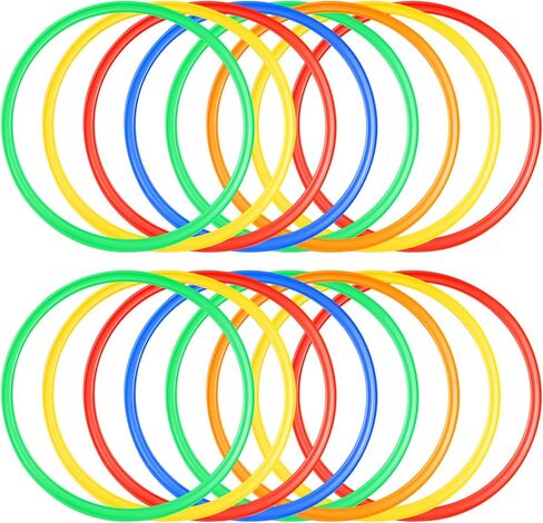 Deekin 40 قطعة من حلقات خفة الحركة وحلقات تدريب السرعة وخفة الحركة وحلقات القفز الدائرية لمعدات التدريب والرمي in Kuwait