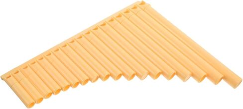 ULTECHNOVO 16 أنبوبًا بلاستيكيًا أصفر اللون للمبتدئين والتدريس، أداة الرياح الشعبية الصينية الصغيرة لفرقة المدرسة وأداء المهرجانات in Kuwait