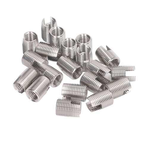 Jeanoko 20Pcs Slotted Thread Repair Insert Threaded Sleeve M16 x 1.5 22mm Stainless Steel Self Tapping Insert with Strong Tensile Strength in Saudi Arabia