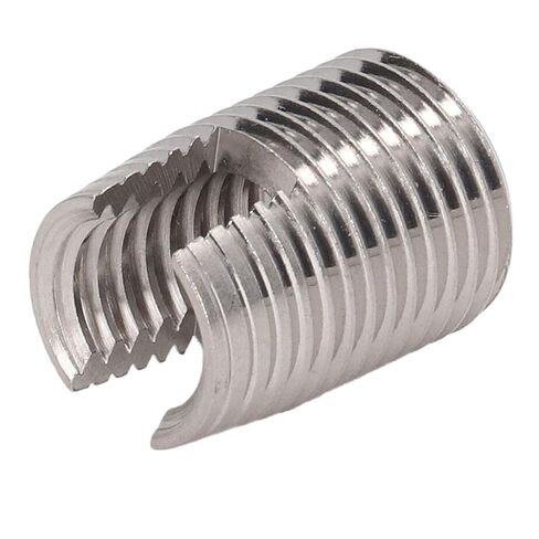 Jeanoko 20Pcs Slotted Thread Repair Insert Threaded Sleeve M16 x 1.5 22mm Stainless Steel Self Tapping Insert with Strong Tensile Strength in Saudi Arabia