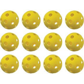 Champion Sports 12" Hollow Plastic Softballs - Athletic Softball Equipment - - Practice Softballs Plastic Hollow - Regulation Size Balls - Lightweight/Durable - Pack of 12 in Saudi Arabia