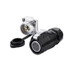 LP20 مقبس الطيران 5 دبوس موصل خزانة التثبيت الأمامي بلوحة ثابتة (رأس ذكر) in Kuwait