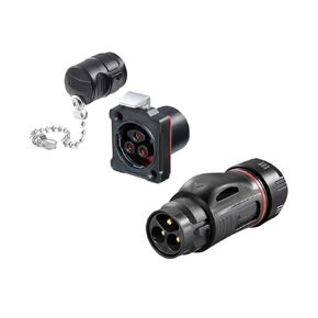 لحام 35A BD24 الطيران والمقبس 3 دبوس موصل الطاقة الصناعية نمط العقص (ملابس رسمية بلاستيكية) in Kuwait