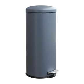 8-Gallon Stainless Steel Trash Can – Round, Slim Garbage can featuring a Removable Inner Liner, Soft Close Lid, Step-on Pedal. Ideal for use in the Kitchen,Office, Living room, or Bathroom,Grey. in Saudi Arabia