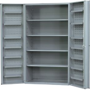 Durham SJC-DLP-4S-14DS-95 خزانة فولاذية مقاس 14 مع 4 أرفف و14 رف باب in Kuwait