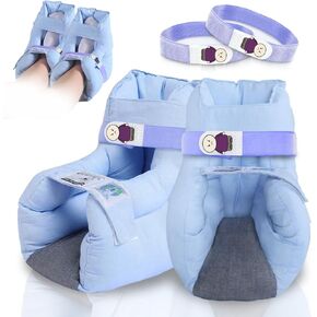 Heel Cushion Protector for Pressure Sores,Foot Pillow to Relieve Ulcers and Heel Pain for Bedridden Patients Supplies,Reusable & Washable (Blue-1PC, Standard Size) in Saudi Arabia