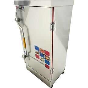 110V Commercial Electric Steaming Cabinet 12 Trays Multi-purpose Steam Warmer Cabinet 12000W 15.7"*23.6" Size of Tray 0.02Mpa Pressure Rice Steaming Box in Kuwait