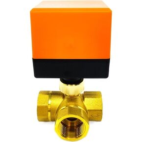 صمام كروي نحاسي ثلاثي الاتجاهات DN40 1-1/2 بوصة لتكييف الهواء بثلاثة أسلاك (24VAC) in Kuwait