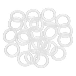 PATIKIL Silicone O-Rings, 50 Pcs 17mm OD 10.8mm ID 3.1mm Thick Sealing Washer Gasket Rings for Car Auto Vehicle Plumbing Repair Air Gas Sealing Connections, White in Kuwait
