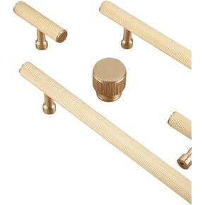 Solid Brass Striped Long Handle Furniture Hardware Cabinets Drawers Cabinet Doors Copper Pull 1Pcs(6682-26) in Kuwait
