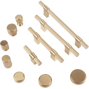 Solid Brass Knurled Pull Handle Furniture Brushed Door Available 1Pcs(6682-19) in Kuwait