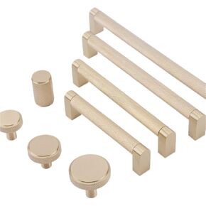 Solid Brass Knurling Handle Kitchen Cabinet Pull Drawer Copper 1Pcs(8826-128) in Kuwait