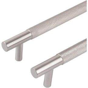 Solid Brass Embossed 500mm Long Handle Drawer T-Handle Cabinet Nickel 1Pcs(8838-160) in Kuwait