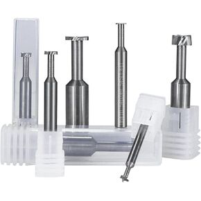 قاطع طحن نهاية فتحة T 4 مطاحن نهاية كربيد المزامير 4-12 مم قاطع طحن CNC لتشغيل المعادن لقم توجيه مقعد T فتحة (8x1x4x12.7x50) in Kuwait