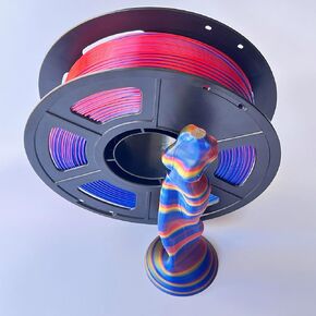 خيوط طابعة ثلاثية الأبعاد من Insane Deal، تتغير الألوان بسرعة، خيوط الحرير بألوان قوس قزح Pla، أحمر ذهبي أزرق، خيوط Pla متعددة الألوان 1.75 مم ± 0.02 مم، بكرة Silk Pla 2.2 رطل in Kuwait