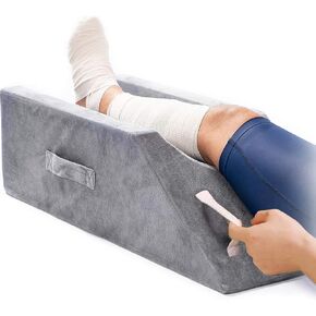 LightEase Memory Foam Leg Support and Elevation Pillow w/Dual Handles for Surgery, Injury, or Rest in Kuwait