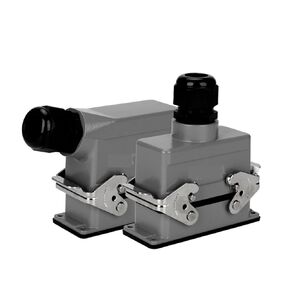 HDC-HE-016 Heavy Duty Power Connector 16 Core Insert Screw Cable 16A 500V Industrial Socket 1Pcs(Top Entry) in Saudi Arabia