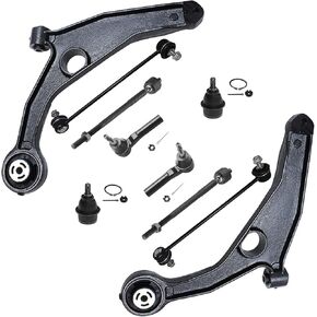 Detroit Axle-10pc مجموعة أذرع التحكم في الطرف الأمامي لـ 13-17 هوندا أكورد ، 15-17 Acura TLX ، 2 أذرع التحكم السفلية 4 نهايات قضيب التعادل 2 قضبان الترجيع 2 مفاصل الكرة السفلى 2013 2014 2015 2015 2017 استبدال in Kuwait