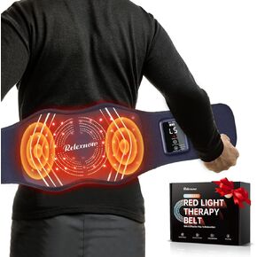 Red Light Therapy Belt for Body, Cordless Infrared Light Therapy Wrap with Vibration 660nm 850nm, Heating Light Therapy Wrap Belt for Back Shoulder Waist Muscle in Kuwait