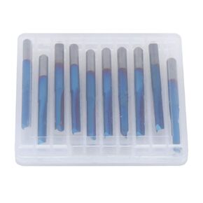 ZDZCYS17DL 10Pcs Cemented Carbide Milling Cutter, 3.175mm Handle, 2 Flute Straight, Blue Coating, for Wood MDF Acrylic PVC EVA Foam Plywood Processing in Kuwait
