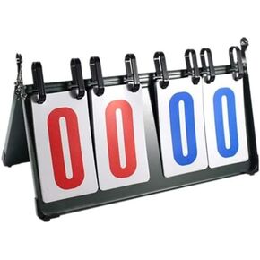 Scoreboard 4-Digit Score Flipper, Sports Table Top Scoreboards Flip Score Board for Football Volleyball Basketball Scoreboards & Timers in Kuwait
