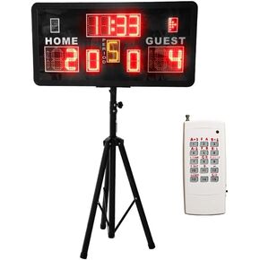 LED Football Replacement Board Portable LED Scoreboard, Basketball/BaseballGame Digital Scoreboard with Remote Control with Buzzer, with Tripod Portable Replacement Plate in Kuwait