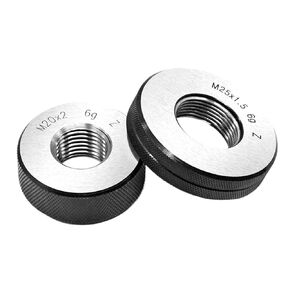 Thread Ring Gauge M1 M3 M16 M18 M20 M24 GO/NO GO Gage Metric Gauge Precision Internal Screw Gage Fine,Pitch Thread Test Tool (Thread Ring Gauge,M18X1.5) in Kuwait