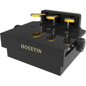 مقعد تمديد دواسة البيانو الخشبي قابل للتعديل للأطفال، دواسة قدم البيانو قابلة للتعديل، تصميم مع 3 دواسات (أسود ساطع) in Kuwait