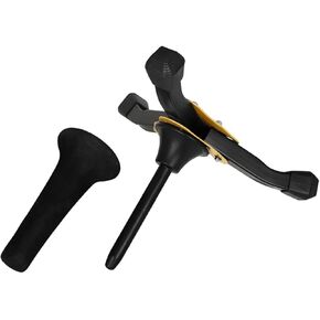 BESTYASH Foldable Saxophone Bracket and Clarinet Stand Holder, 3-leg Portable Wind Instrument Support for Oboe, Alto and Tenor Saxophone, Black Triangular Music Instrument Tripod Compatible in Kuwait