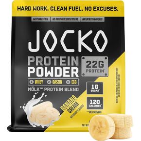 Jocko Fuel Whey Protein Powder, Chocolate Milkshake, 22g Protein, Digestive Enzymes + Probiotic Blend, No Sugar Added, with Essential Amino Acids + Electrolyte Minerals, 26 Servings in Kuwait