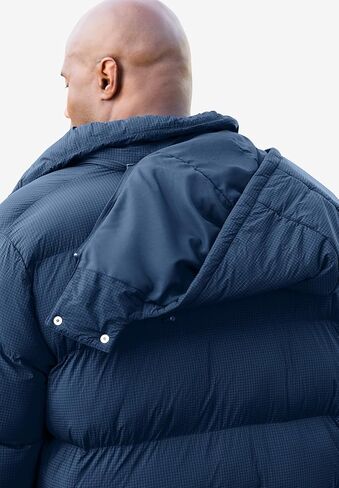 KingSize Men's Big & Tall Long Quilted Puffer Coat in Saudi Arabia