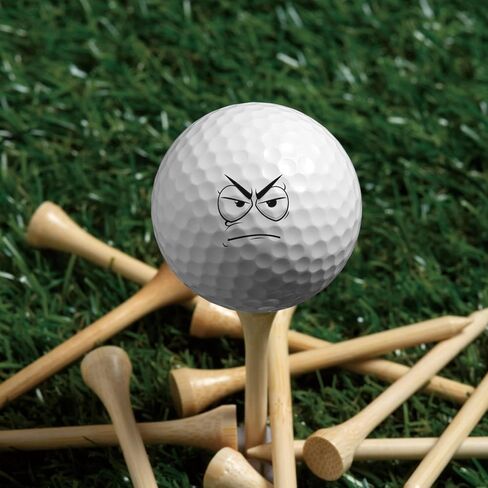PLIGREAT 4 Sheets Facial Expression Golf Ball Markers 80 Pcs Creative Pattern Golf Ball Stickers for Marking Identifying Balls Golfing Balls Decals Gifts for Golfers Golfing Accessories in Kuwait
