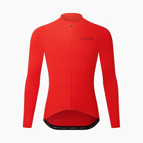 LE COL Men's Ride Long Sleeve Jersey| Zip Closure Cycling Shirt| Lightweight Breathable Moisture Wicking| S - XL in Saudi Arabia