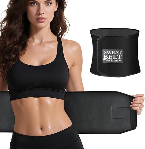 ZPP Waist Trimmer for Women and Men, Sweat Belt Band Belly Stomach Wrap in Saudi Arabia