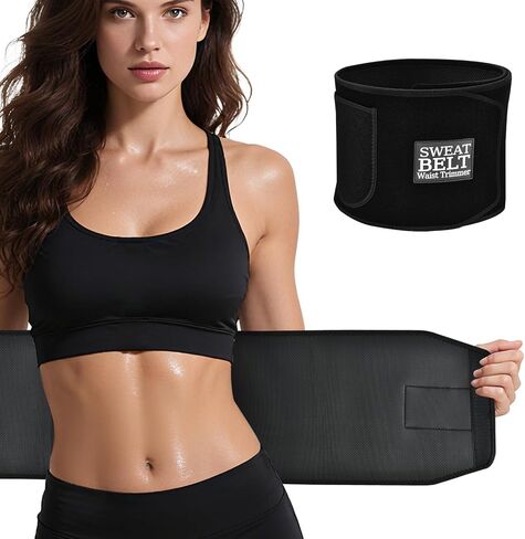 ZPP Waist Trimmer for Women and Men, Sweat Belt Band Belly Stomach Wrap in Saudi Arabia