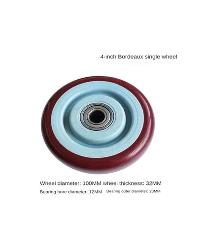(4 Pack) 5-inch White Nylon Single Wheel wear-Resistant cart with Double Bearings in Saudi Arabia