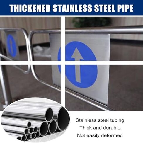 باب دوار للأمان من الفولاذ المقاوم للصدأ - بوابة متأرجحة واحدة محملة بنابض شديدة التحمل للدخول/الخروج في اتجاه واحد للسوبر ماركت - حاجز الجانب الأيسر 80 × 100 سم in Kuwait