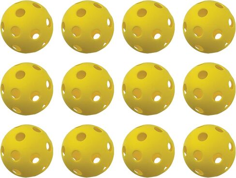 Champion Sports 12" Hollow Plastic Softballs - Athletic Softball Equipment - - Practice Softballs Plastic Hollow - Regulation Size Balls - Lightweight/Durable - Pack of 12 in Saudi Arabia