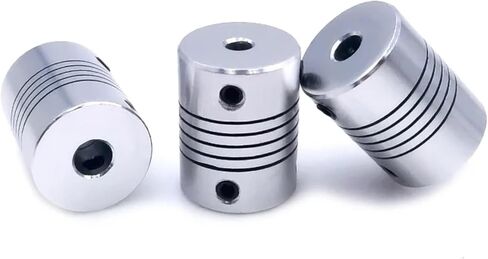 5pcs 6-8 D19*L25 Aluminium Flexible Jaw Shaft Coupling 5 8 6.35mm 8mm 10mm CNC Stepper Electronic Starter Coupler in Saudi Arabia