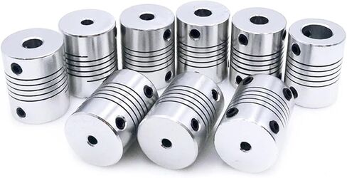 5pcs 6-8 D19*L25 Aluminium Flexible Jaw Shaft Coupling 5 8 6.35mm 8mm 10mm CNC Stepper Electronic Starter Coupler in Saudi Arabia