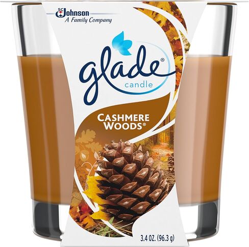 Glade Jar Candle Air Freshener, Cashmere Woods, 3.4 Ounce in Saudi Arabia