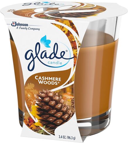 Glade Jar Candle Air Freshener, Cashmere Woods, 3.4 Ounce in Saudi Arabia