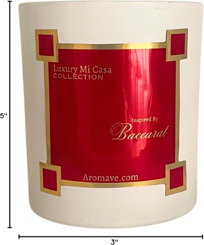 10 Oz Aroma Avenue Inspired by Baccarat 540 Enhance Your Space with Our Premium Eco-Friendly Soy Candle and Wick for a Long-Lasting, Luxurious Room Filling for Home Decor in Saudi Arabia