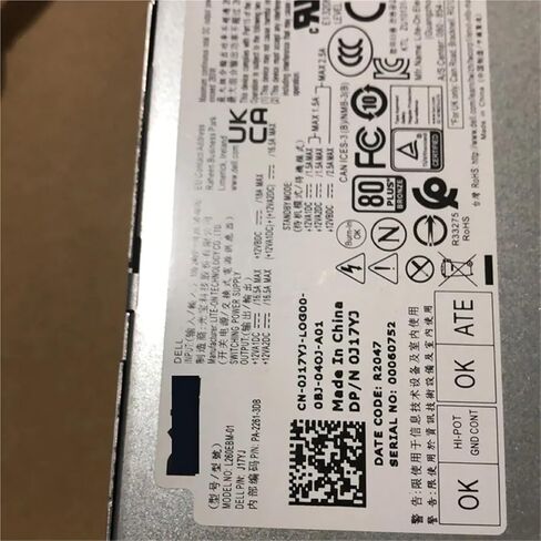 0J17JY 0WYHR8 02KG1D 0T5K83 مصدر الطاقة لـ Optiplex 3080 5080 5090 7080 7090 5890 MT 6 + 4 + 4Pin 260 واط in Kuwait