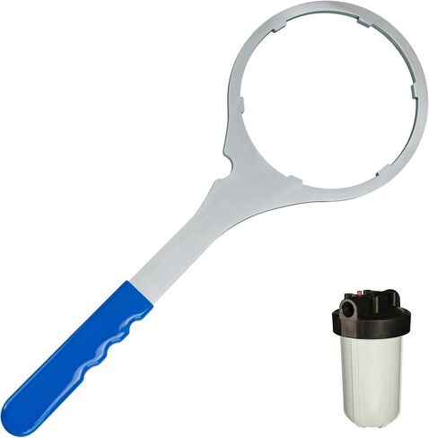 مفتاح ربط فلتر المياه SPBW-5 شديد التحمل 5.93 بوصة، مفتاح فلتر المياه SW-3 لاستبدال فلتر المنزل بالكامل لمفاتيح Pentair Pentek 150296 البلاستيكية، متوافق مع Culligan وPentek وPlymouth in Kuwait