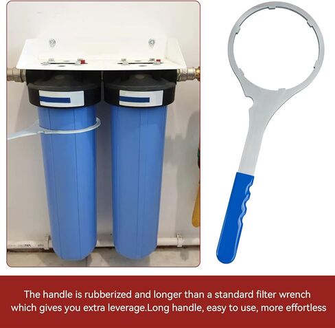 مفتاح ربط فلتر المياه SPBW-5 شديد التحمل 5.93 بوصة، مفتاح فلتر المياه SW-3 لاستبدال فلتر المنزل بالكامل لمفاتيح Pentair Pentek 150296 البلاستيكية، متوافق مع Culligan وPentek وPlymouth in Kuwait