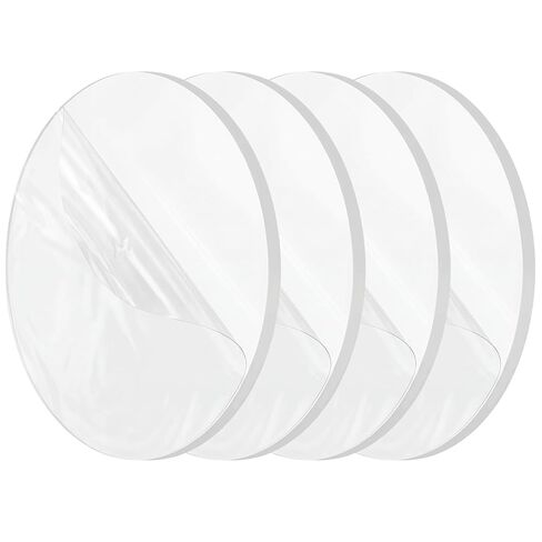 Sasylvia 4 Pcs HDPE White Circular Sheet 6" Diameter x 1/4" Thick, High Density Polyethylene Round Plastic Blocks Smooth Finish Plastic Plates Multi-Purpose for Machining, DIY Crafts, Spacers, Base in Saudi Arabia