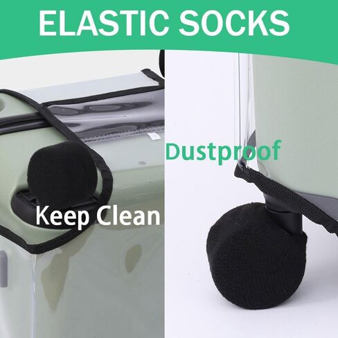 مجموعة عجلات بديلة للأمتعة 4 قطع 1.57 بوصة × 0.67 بوصة (40 مم × 17 مم) مع منشار و4 قطع غطاء عجلات وجوارب 1.18 بوصة و1.38 بوصة (طقم إصلاح 30 مم و35 مم لحقائب الأمتعة وحقيبة العربة in Kuwait