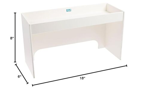 رف TrippNT 50078 PVC أبيض 18 خطوة، 18 عرض × 8 ارتفاع × 7 عمق in Kuwait
